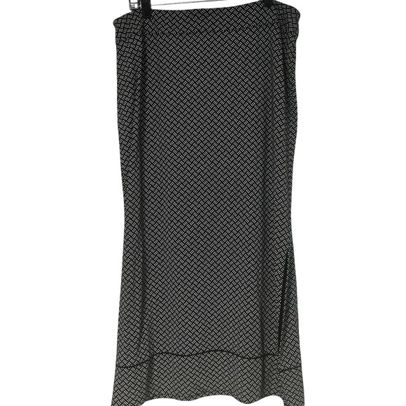J. Jill Dresses & Skirts - J.Jill Wearever Collection Womens Black White Geometric Maxi Skirt Size L